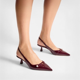 Amita 45 Slingback Kitten Heels
