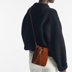 Bon Bon Suede Bucket Bag