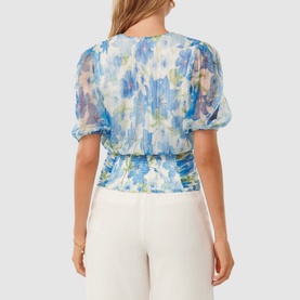 Wendall Wrap Front Pliss&eacute; Top