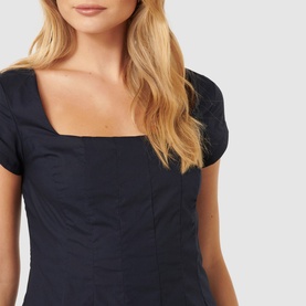 Regina Cap-Sleeve Mini Dress