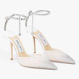 Saeda 100 Crystal-Embellished Pumps
