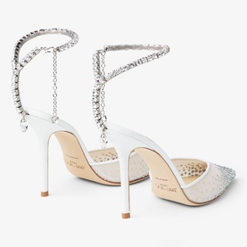 Saeda 100 Crystal-Embellished Pumps