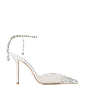 Saeda 100 Crystal-Embellished Pumps