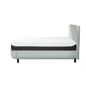 Arc Adjustable Disc King Bed with Form Headboard Pearl Grey