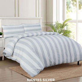 Nantes Duvet Set Silver