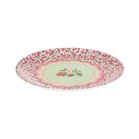 Set of 4 Strawberry Melamine Dinner Plates