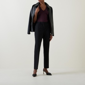 Tilunah Mid-Rise Slim Leg Trousers