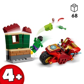 Marvel Iron Man with Bike and The Hulk