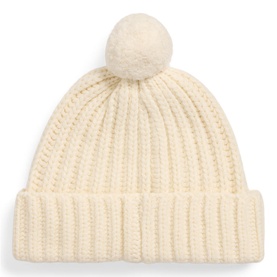 Bear Pom Pom Beanie Hat