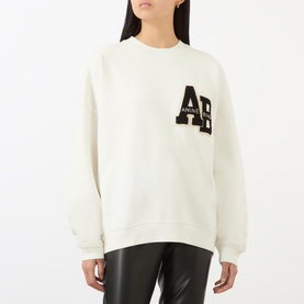 Miles Letterman Oversized Sweatshirt
