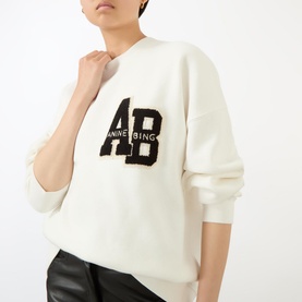 Miles Letterman Oversized Sweatshirt