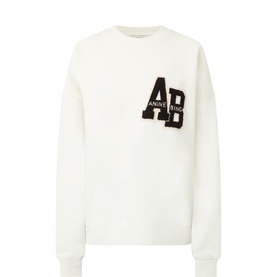 Miles Letterman Oversized Sweatshirt