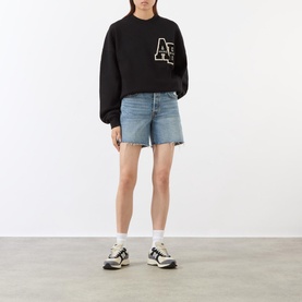 Miles Letterman Oversized Sweatshirt