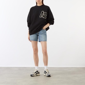 Miles Letterman Oversized Sweatshirt