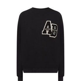 Miles Letterman Oversized Sweatshirt