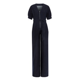 Florisa Wide-Leg Denim Jumpsuit