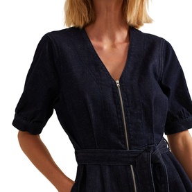 Florisa Wide-Leg Denim Jumpsuit