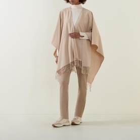 Fringed-Hem Shawl