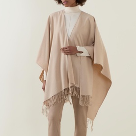 Fringed-Hem Shawl