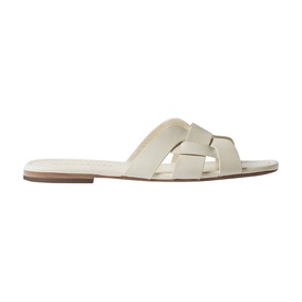 Woven Leather Flat Sandals