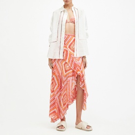 Sara Luisa Asymmetric Ruffle Skirt