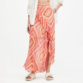 Sara Luisa Asymmetric Ruffle Skirt