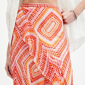 Sara Luisa Asymmetric Ruffle Skirt