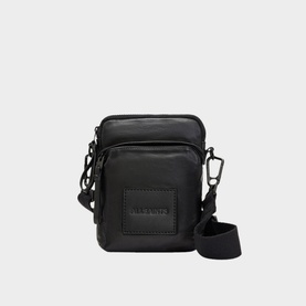 Falcon Logo Leather Pouch Bag