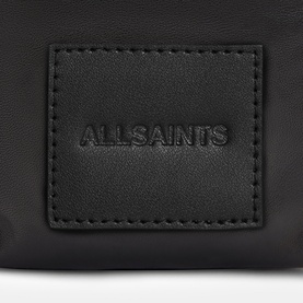 Falcon Logo Leather Pouch Bag