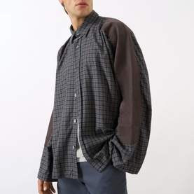 Check Elbow-Patch Shirt