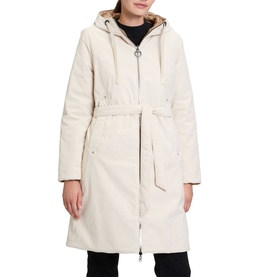 Quilt-Lined Belted Jacket