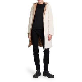 Quilt-Lined Belted Jacket