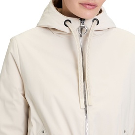 Quilt-Lined Belted Jacket