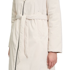 Quilt-Lined Belted Jacket