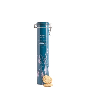 C&B Salted Caramel Oat Crumbles in Tall Tin
