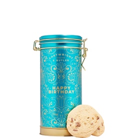 C&B Happy Birthday Musical Tin - Milk Chocolate Chunk Biscuits