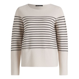 Striped Fine-Knit Sweater