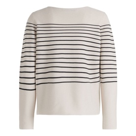 Striped Fine-Knit Sweater