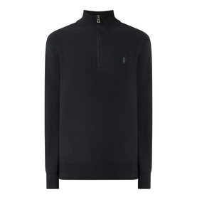 Pima Logo Half-Zip Sweater