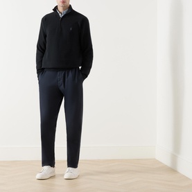 Pima Logo Half-Zip Sweater