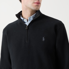 Pima Logo Half-Zip Sweater