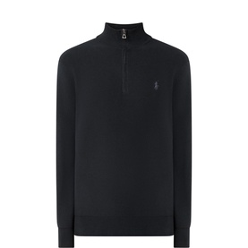 Pima Logo Half-Zip Sweater