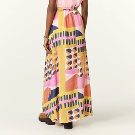 Meryl Printed Wrap Skirt