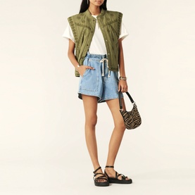 Mabo High-Rise Denim Shorts