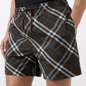 Check Swim Shorts