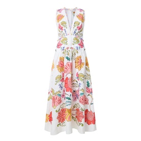 Placement Embroidered Floral Dress