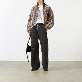 Leopard Print Bomber Jacket