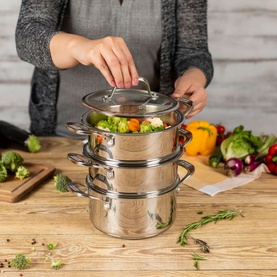 Allround Three-Tier Steamer Set 20cm