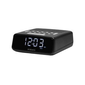 Ortus FM Dual Alarm Clock Radio in Black