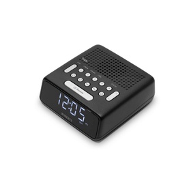 Ortus FM Dual Alarm Clock Radio in Black